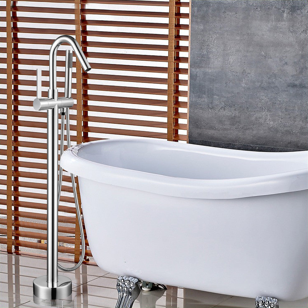 Vanity Art Freestanding Tub Faucet, Polished Chrome