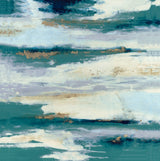 "White Dash III" Gallery Wrapped Giclee Print On Canvas With Gel Texture