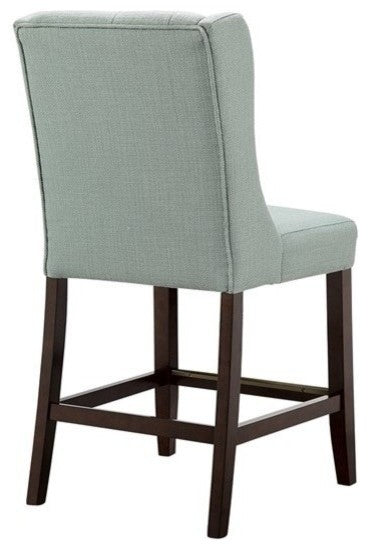 Madison Park Cleo Counter Height Stool Chair, Blue