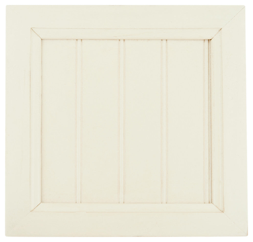West Winds 27" Open Curio Bookcase, Drawer, Soft White, Caribbean Rum