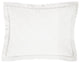 Linen Cotton Diamond Quilted Boudoir Pillow, 12"x16", Vintage White, 1 Piece