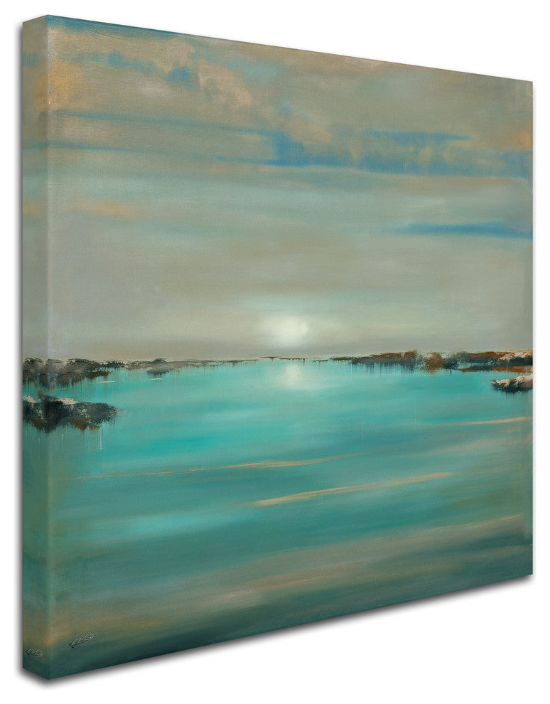 Rio 'Blue Light' Canvas Art, 35"x35"
