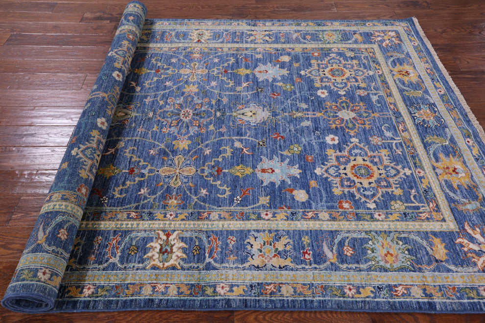 Persian Tabriz Hand Knotted Wool Rug 5' 8" X 8' 0" Q7622