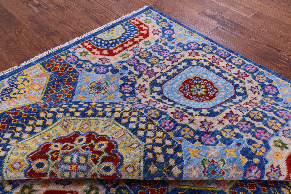 Handmade Mamluk Wool Rug 8' 2" X 10' 5" - Q15394