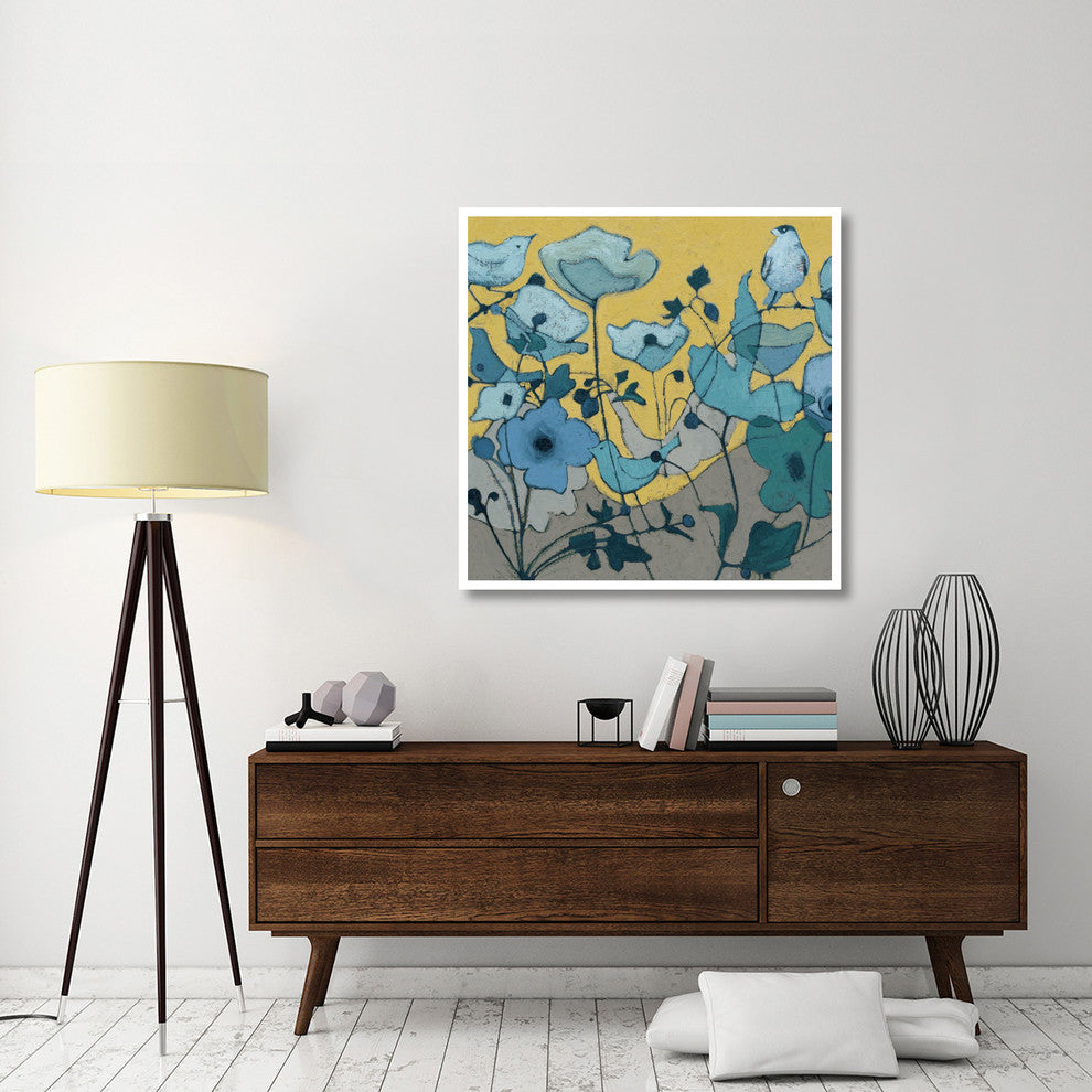 "Birdy Birdy" Digital Paper Print by Shirley Novak, 42"x42"
