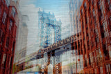 "Brooklyn Street" Painting Print, Brushed Aluminum, 60"x40"