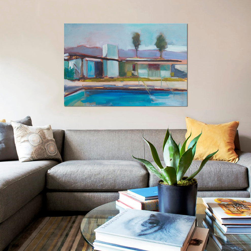 "The Pool" by Eddie Barbini, Canvas Print, 26"x18"