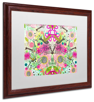 Elizabeth Caldwell 'Wild and Free' Art, Wood Frame, White Mat, 20x16