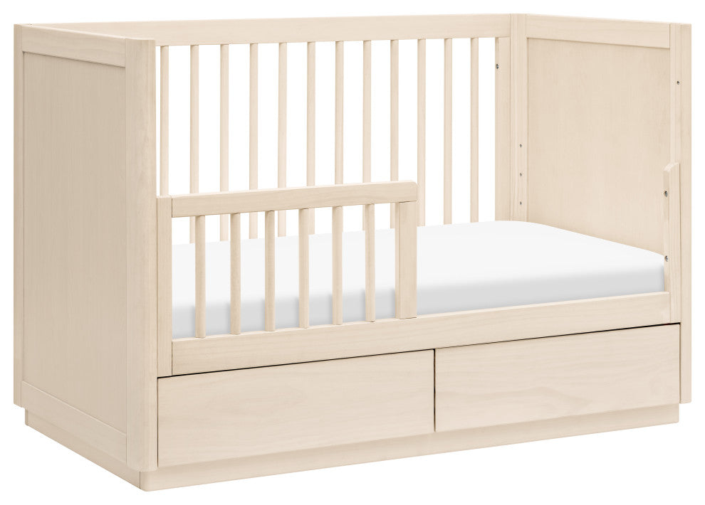 Bento 3-in-1 Convertible Storage Crib With Toddler Bed Conversion Kit