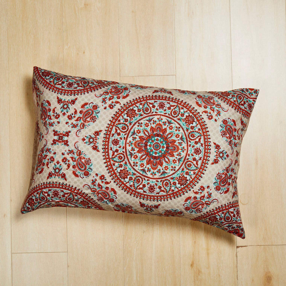 Tache Bohemian Chic Mandala Paisley Duvet Cover, Queen