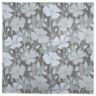 Floral Blooms Gray 2 58x58 Tablecloth