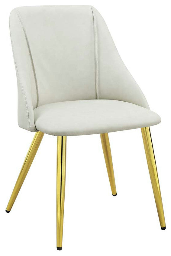 Acme Gaines Side Chair Set-2 White PU