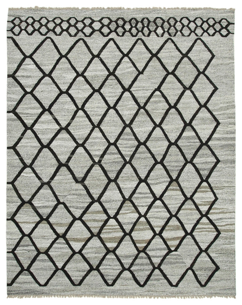 Rug N Carpet - Handwoven Turkish 8' 2'' x 10' 5'' Flatweave Wool Kilim Rug