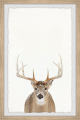 "Winter Deer" Framed Painting Print, 20x30