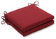 Pompeii Red Oversized Seat Cushion Set, Set of 2