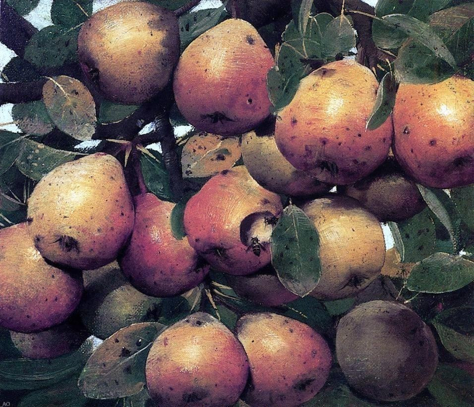 Julio Romero De Torres Pears, 20"x25" Wall Decal