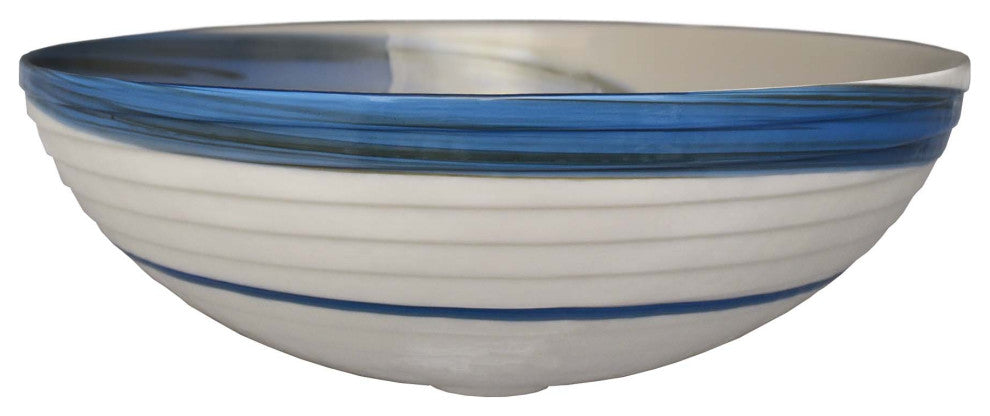 Roma Murano Glass Bathroom Sink, Marina