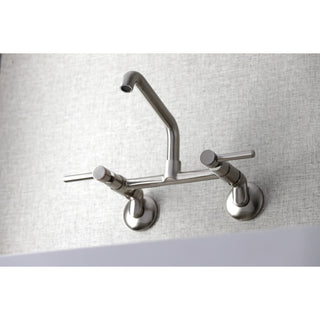 KS823SN Concord Two-Handle Wall-Mount Kitchen Faucet, Brushed Nickel