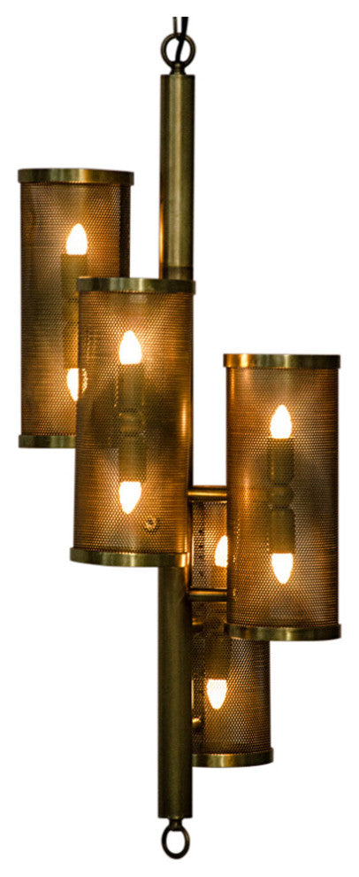 Pisa Pendant, Metal With Brass Finish