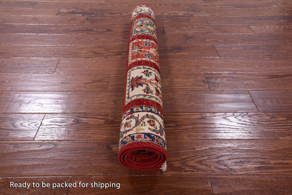 Persian Garden Design Hand-Knotted Rug 3' 4" X 4' 9" Q11055