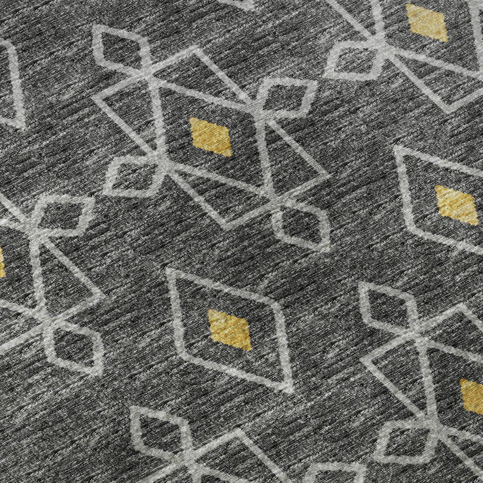 Addison Premium Washable Mayfield AMF109 Gray 10'' x 14'' Rug