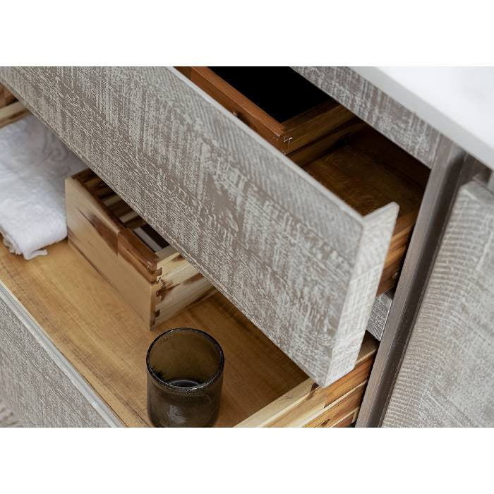Fresca Formosa 54" Ash Wall Hung Single Sink Modern Vanity Set, Faucet Fft9161ch