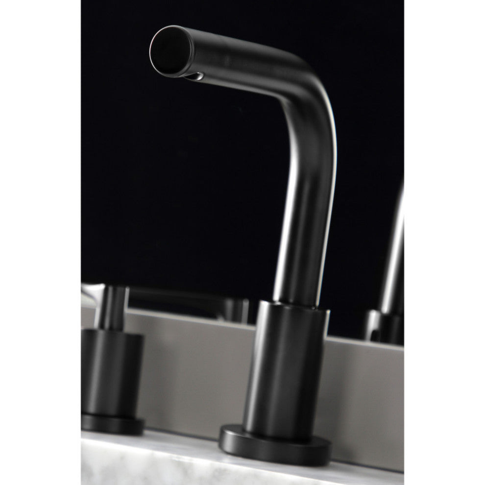 FSC8950SVL Widespread Bathroom Faucet With Brass Pop-Up, Matte Black