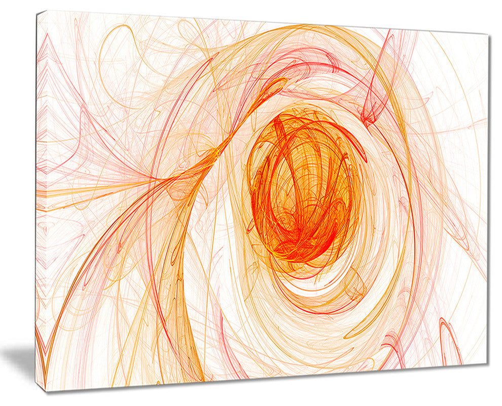 "Yellow Ball of Yarn" Abstract Digital Art Canvas Print