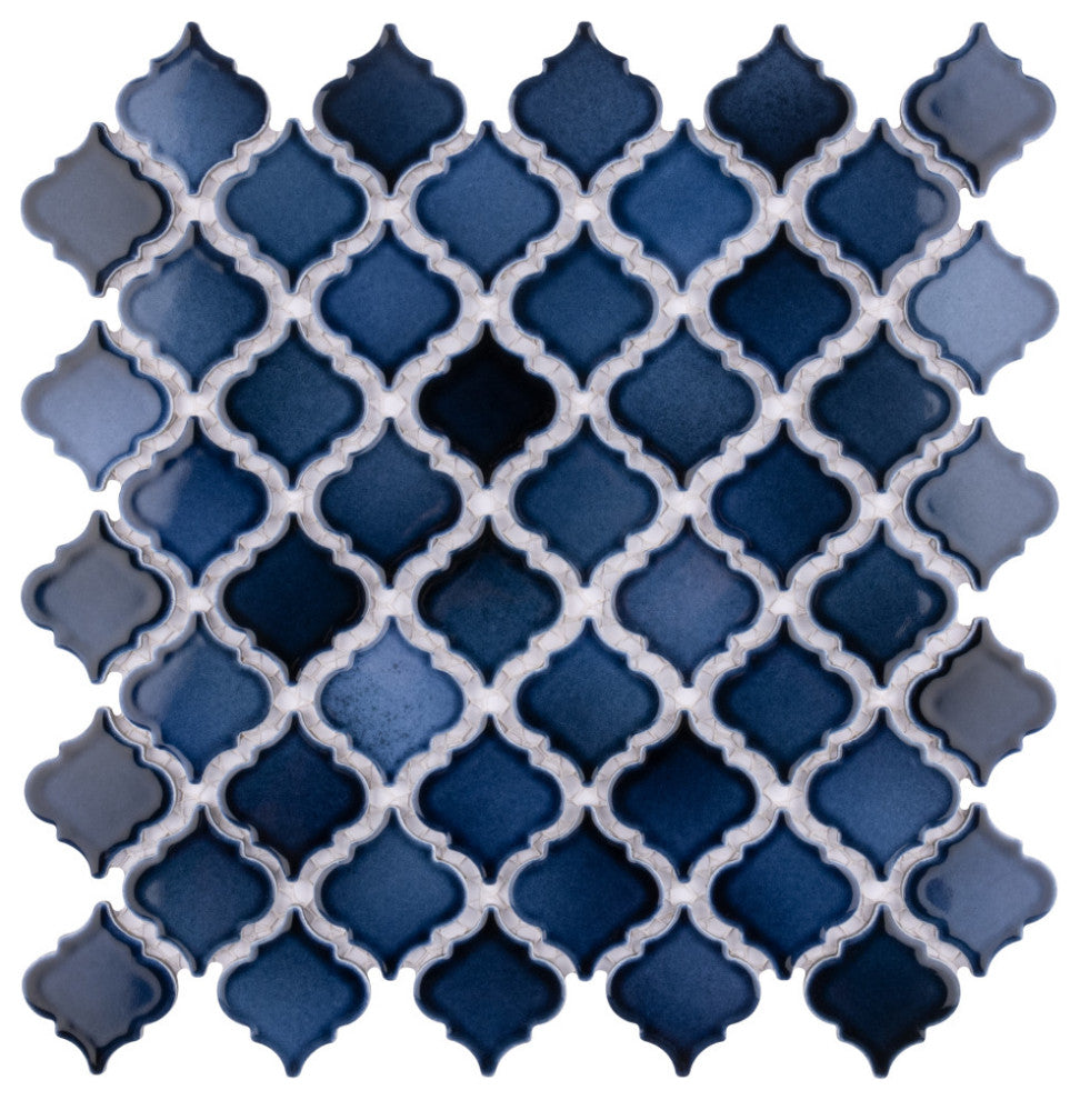 Hudson Tangier Mosaic Floor and Wall Tile, Midnight