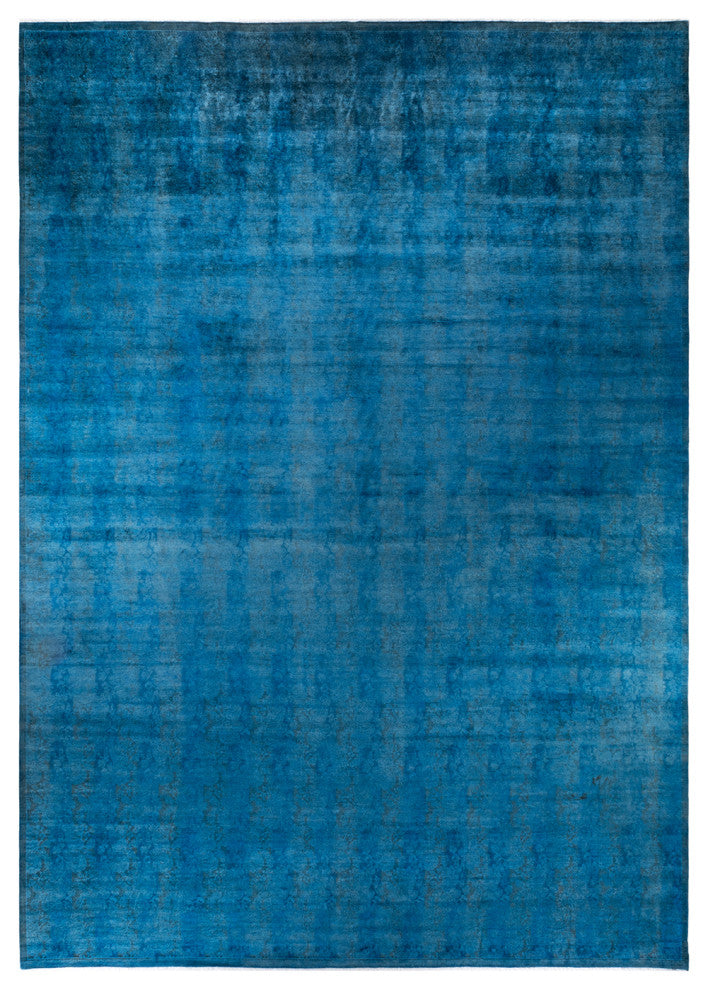 Fine Vibrance, One-of-a-Kind Handmade Area Rug Blue, 17'4"x12'4"
