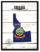 Idaho State Flag Canvas, 28"x37"