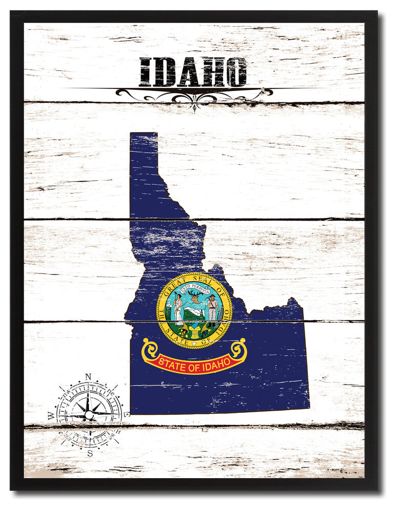 Idaho State Flag Canvas, 28"x37"