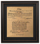 Framed Washington's Commission & Oath of Allegiance