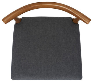 Safavieh Lionel Retro Counter Stool, Walnut/Dark Grey