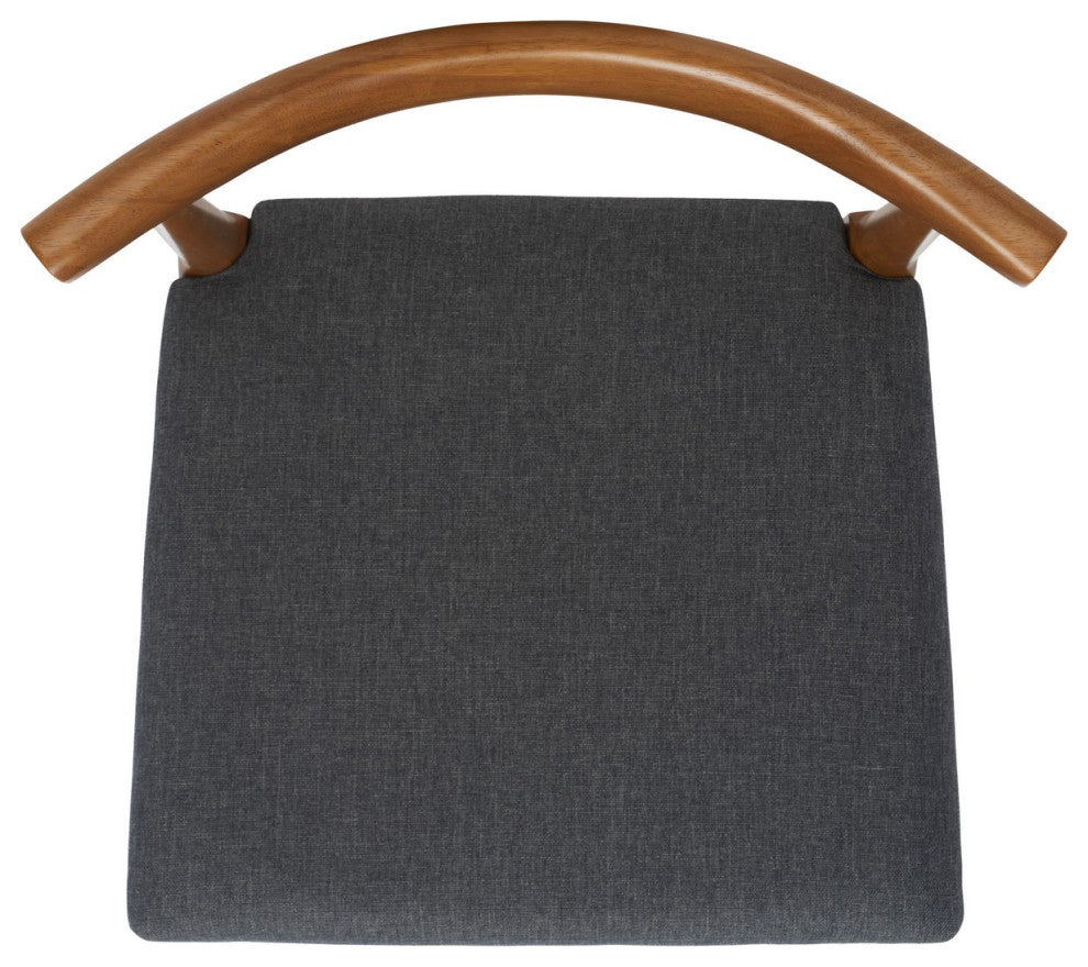 Safavieh Lionel Retro Counter Stool, Walnut/Dark Grey