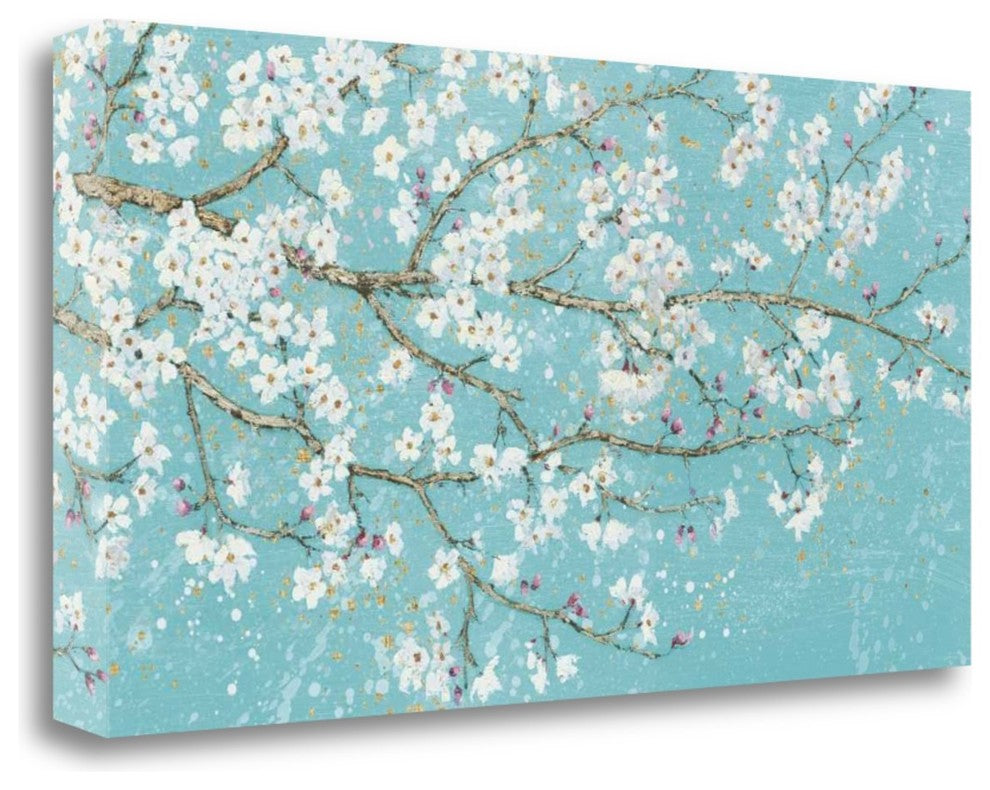 "April Breeze I Teal" By Wiens James, Giclee Print on Gallery Wrap Canvas