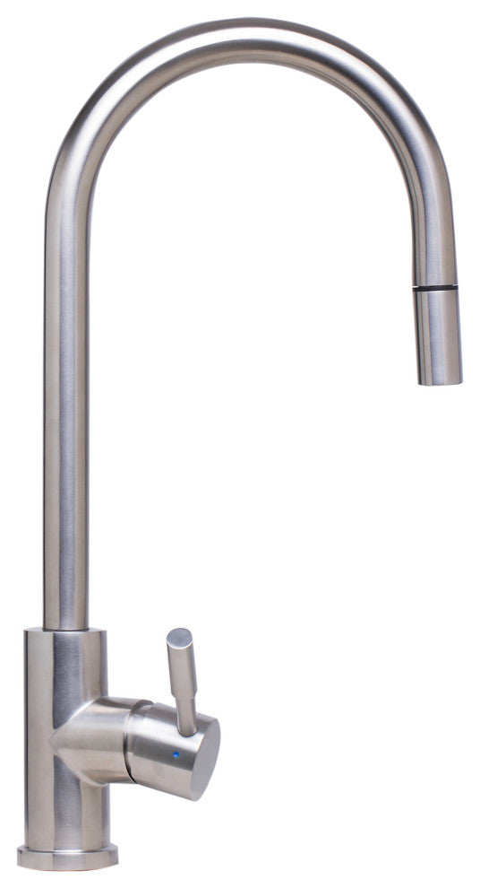 AB2028-BSS Solid Brushed Stainless Steel Single Hole Pull Down Kitchen Faucet
