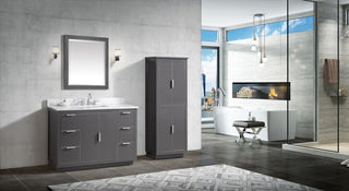 Avanity Austen 48" Vanity Only, Twilight Gray With Brushed Silver Hardware