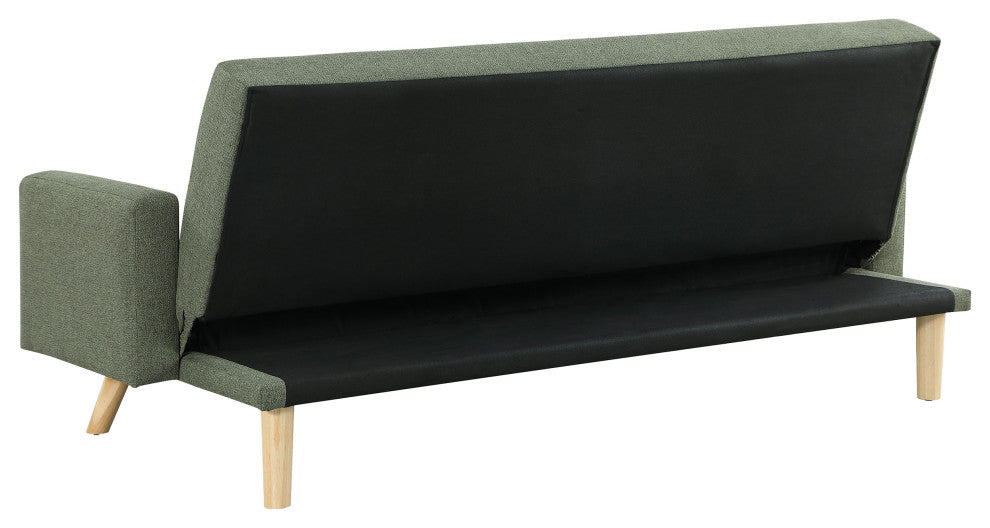 Kourtney Upholstered Tufted Convertible Sofa Bed Sage Green