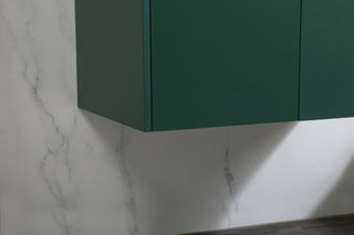 Home Living 30" Single Bathroom Vanity, Green With Backsplash