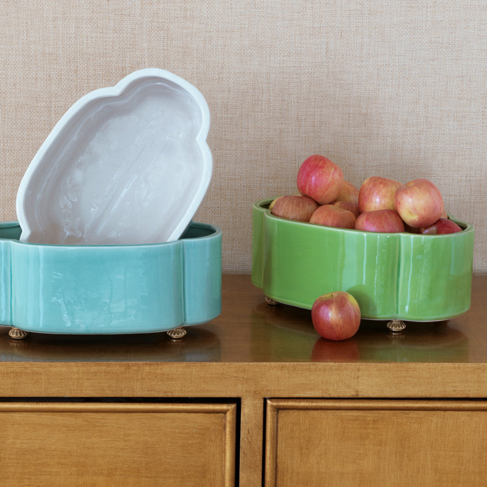 Carol Oval Celadon Planter
