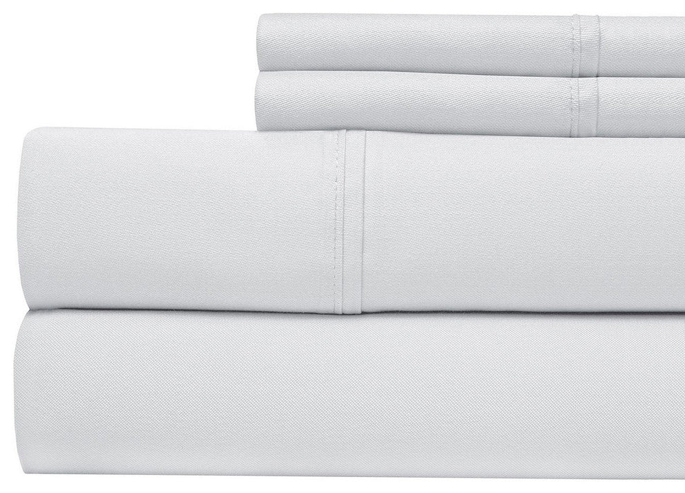 Luxury Cotton Blend 1000 Thread Count Sheet Set, White, King