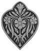 Dianthus Knob, Antique-Style Pewter