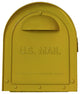 Mid Modern Dylan Curbside Mailbox, Yellow