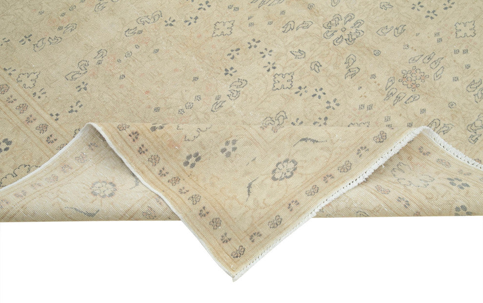 Rug N Carpet - Handwoven Oriental 6' 7'' x 9' 7'' Distressed Area Rug