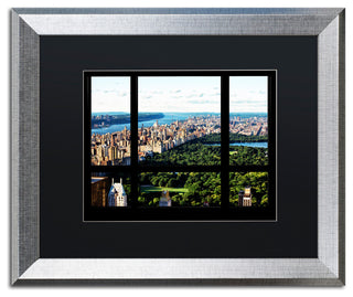 Philippe Hugonnard 'Central Park Window', Silver Frame, Black Mat, 20x16