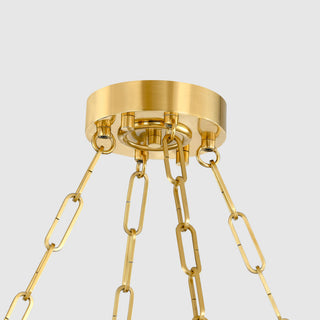 Wingate 48" Wide 1-Light Aged Brass Chandelier