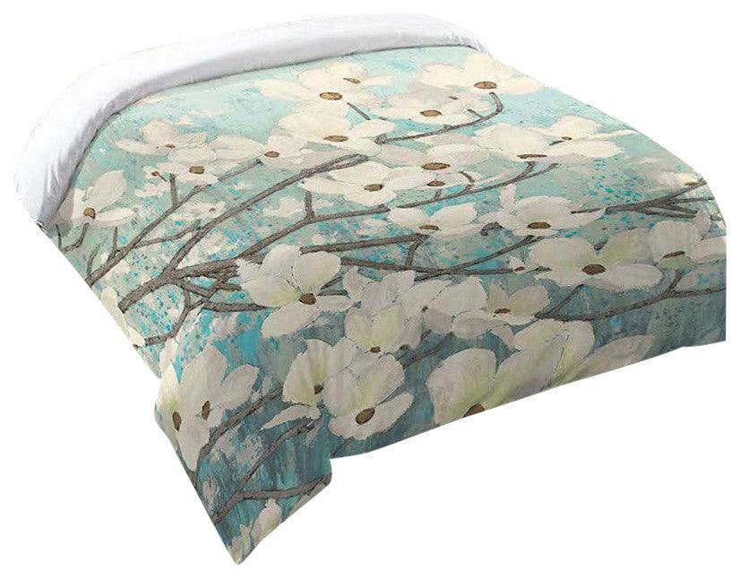 Laural Home Dogwood Blossoms Comforter, King