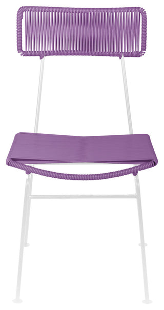 Hapi Indoor/Outdoor Handmade Dining Chair, Orchid on White