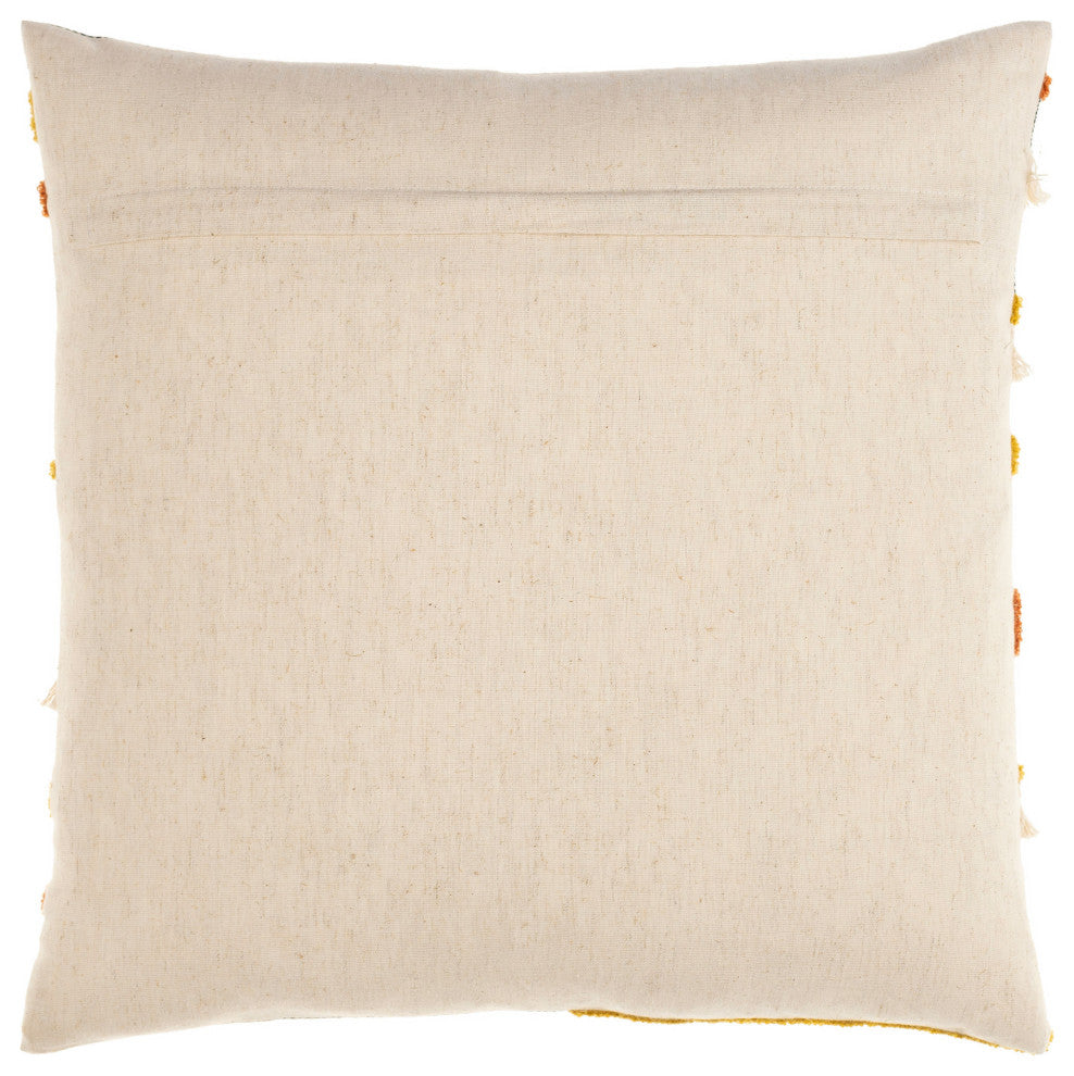 Surya Stassi Tan Pillow Shell With Down Insert 18"H X 18"W